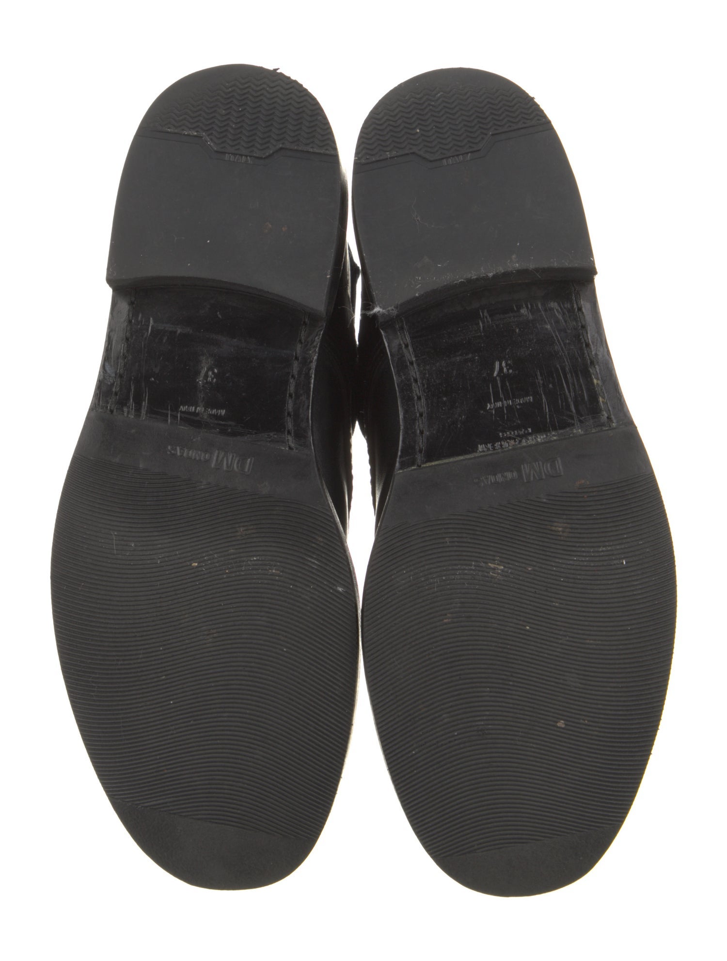 Saint Laurent Leather Studded Accents Combat Boots